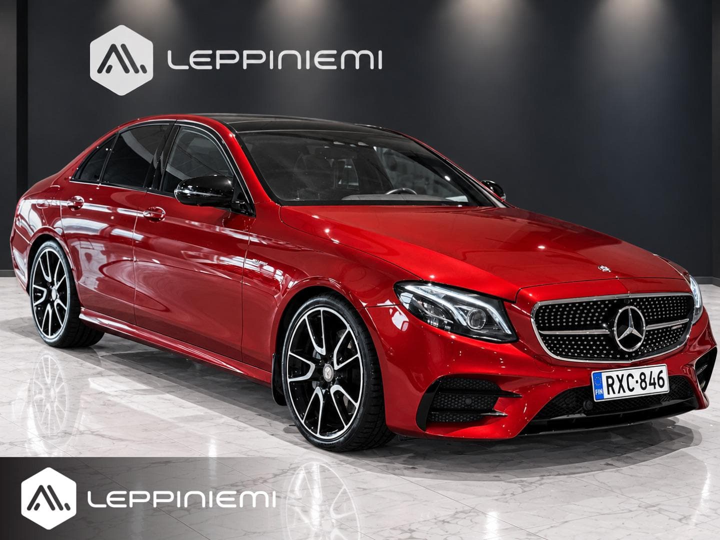 Mercedes-Benz E 43 AMG 4MATIC Sedan, vuosimalli 2017, punainen
